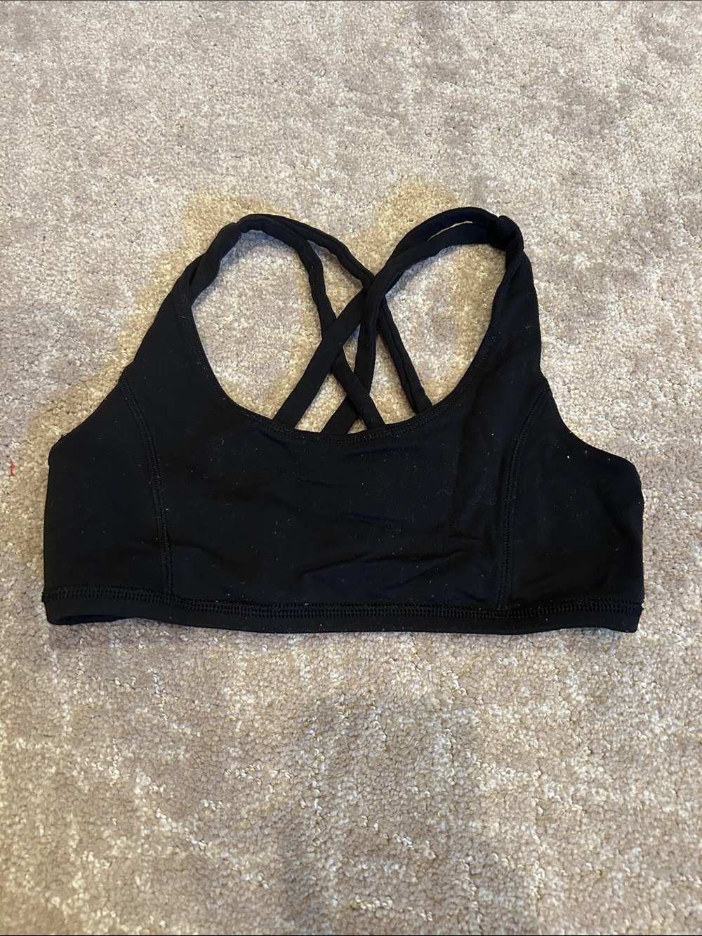 Lulu lemon / iviva  Black Crisscross Strappy Sports Bra - girls